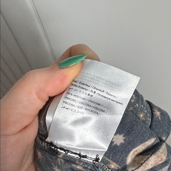 Farm Rio x Anthropologie Wide-Leg Trousers Sun Moon Print Size Small - Picture 16 of 16